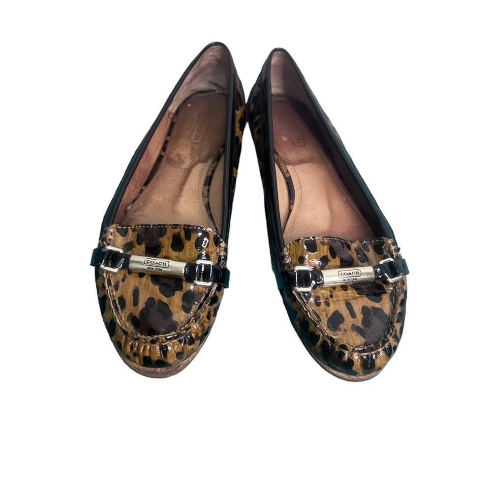 COACH Berdina Osolot Leopard Print Flats Size 7.5